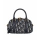 Replica Borsa Christian Dior D-Vibe East-West Nano, blu scuro
