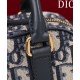Replica Borsa Christian Dior D-Vibe East-West Nano, blu scuro