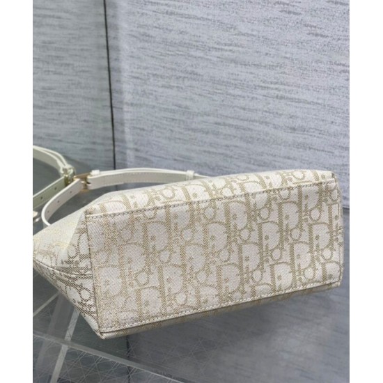 Replica Borsa Dior Travel Nomad media Crema