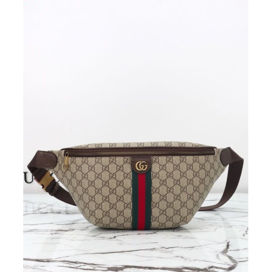 Replica Borsa a tracolla Gucci Ophidia grande 839104 Caffè scuro