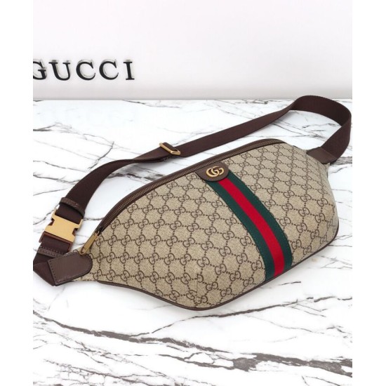 Replica Borsa a tracolla Gucci Ophidia grande 839104 Caffè scuro