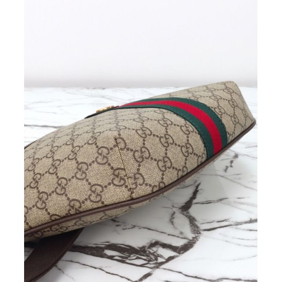 Replica Borsa a tracolla Gucci Ophidia grande 839104 Caffè scuro