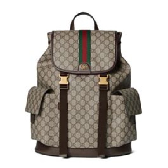 Replica Zaino da uomo Gucci Ophidia grande Caffè scuro