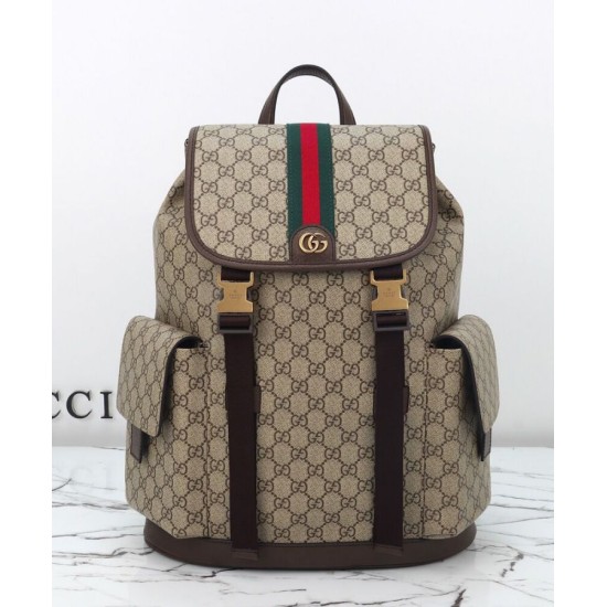 Replica Zaino da uomo Gucci Ophidia grande Caffè scuro