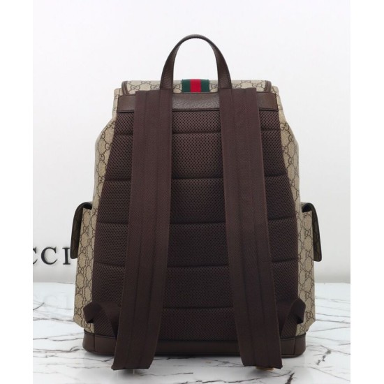 Replica Zaino da uomo Gucci Ophidia grande Caffè scuro
