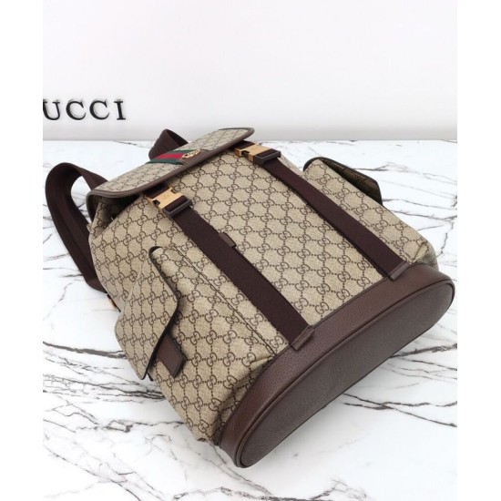 Replica Zaino da uomo Gucci Ophidia grande Caffè scuro