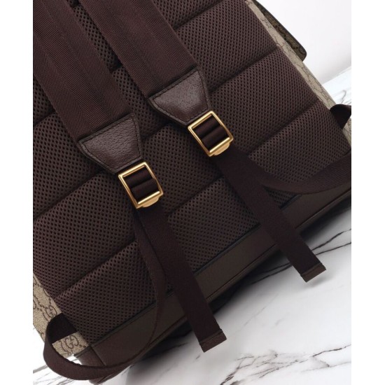 Replica Zaino da uomo Gucci Ophidia grande Caffè scuro