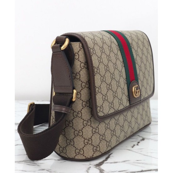 Replica Borsa a tracolla Gucci Ophidia media Caffè scuro Replica Borsa a tracolla Gucci Ophidia media Caffè scuro