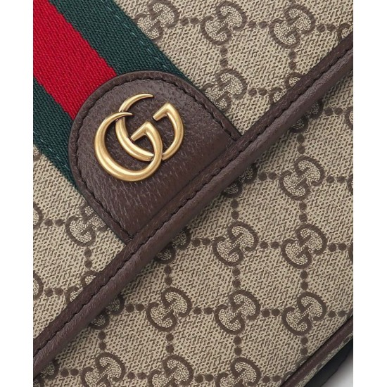 Replica Borsa a tracolla Gucci Ophidia media Caffè scuro Replica Borsa a tracolla Gucci Ophidia media Caffè scuro