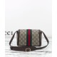 Replica Borsa a tracolla Gucci Ophidia mini 838481 Caffè scuro