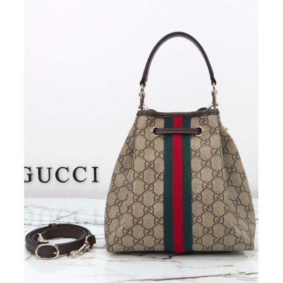 Replica Borsa a secchiello Gucci Ophidia piccola 841313 Caffè scuro Replica Borsa a secchiello Gucci Ophidia piccola 841313 Caffè scuro