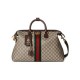 Replica Borsa da viaggio Gucci Gucci Savoy media 834469 Caffè scuro