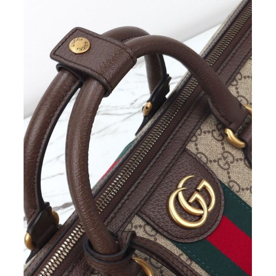 Replica Borsa da viaggio Gucci Gucci Savoy media 834469 Caffè scuro