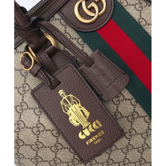 Replica Borsa da viaggio Gucci Gucci Savoy media 834469 Caffè scuro
