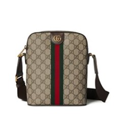 Replica Borsa a tracolla Gucci Ophidia piccola 839103 Caffè scuro
