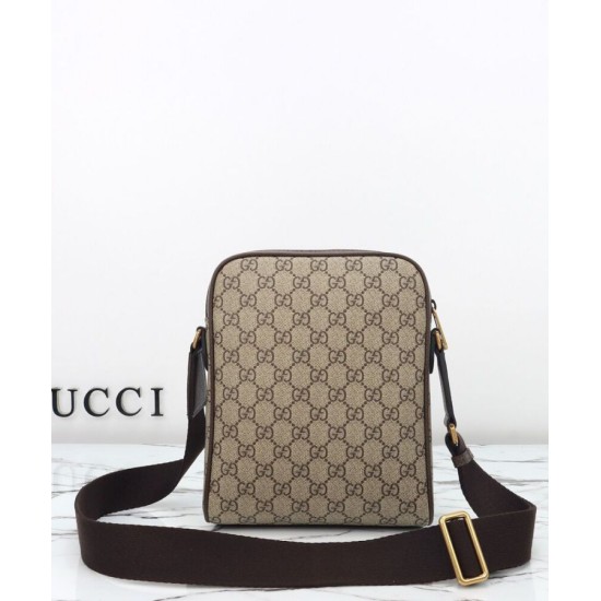 Replica Borsa a tracolla Gucci Ophidia piccola 839103 Caffè scuro