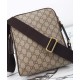 Replica Borsa a tracolla Gucci Ophidia piccola 839103 Caffè scuro