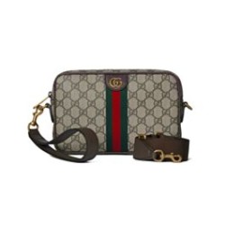 Replica Borsa a tracolla Gucci Ophidia piccola 839155 Caffè scuro