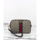 Replica Borsa a tracolla Gucci Ophidia piccola 839155 Caffè scuro