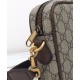 Replica Borsa a tracolla Gucci Ophidia piccola 839155 Caffè scuro