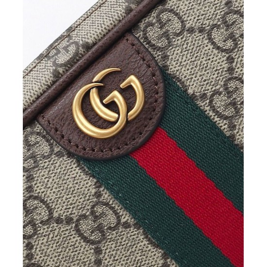 Replica Borsa a tracolla Gucci Ophidia piccola 839155 Caffè scuro