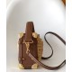 Replica Borsa Louis Vuitton Side Trunk MM Caffè