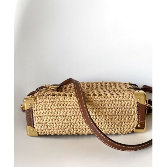 Replica Borsa Louis Vuitton Side Trunk MM Caffè