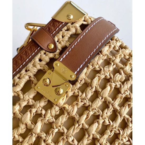 Replica Borsa Louis Vuitton Side Trunk MM Caffè