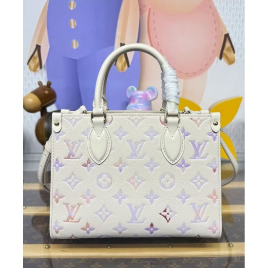 Replica Borsa Louis Vuitton Onthego PM m25770 Crema