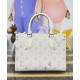 Replica Borsa Louis Vuitton Onthego PM m25770 Crema