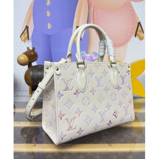 Replica Borsa Louis Vuitton Onthego PM m25770 Crema
