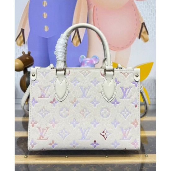 Replica Borsa Louis Vuitton Onthego PM m25770 Crema