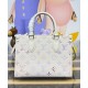 Replica Borsa Louis Vuitton Onthego PM m25770 Crema