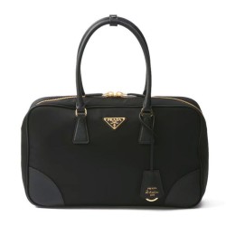 Replica Borsa Prada Re-Edition 1980 grande in Saffiano Re-Nylon, nera