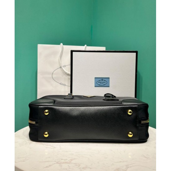 Replica Borsa Prada Re-Edition 1980 grande in Saffiano Re-Nylon, nera