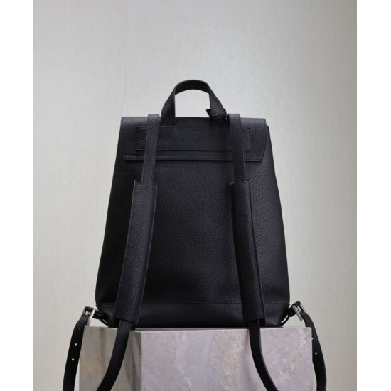 Replica Zaino YSL Saint Laurent Sac De Jour in pelle martellata, nero