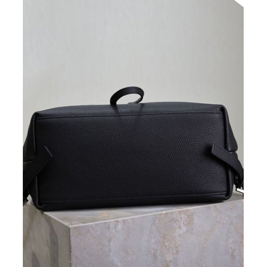 Replica Zaino YSL Saint Laurent Sac De Jour in pelle martellata, nero