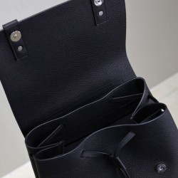 Replica Zaino YSL Saint Laurent Sac De Jour in pelle martellata, nero