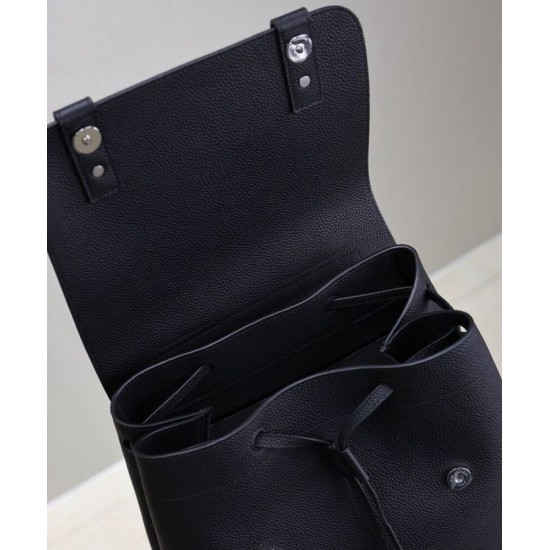 Replica Zaino YSL Saint Laurent Sac De Jour in pelle martellata, nero