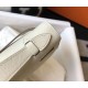 Replica Borsa Hermès Kelly Pochette in pelle Epsom bianca