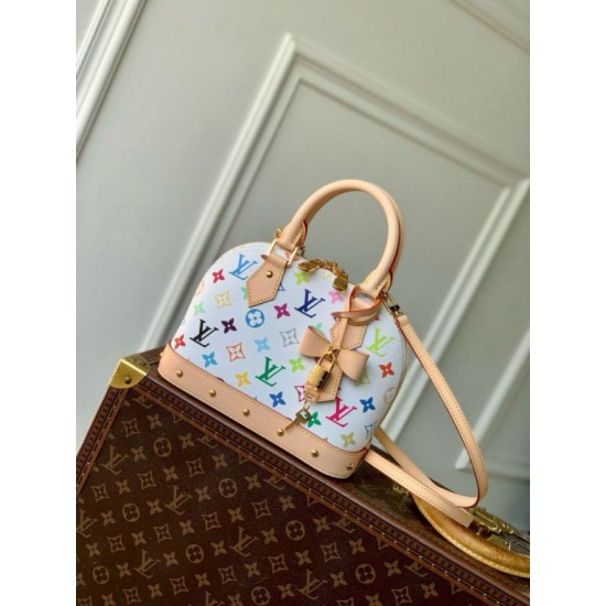 Replica Borsa Louis Vuitton LV x TM Alma BB in tela Monogram Multicolore M13078