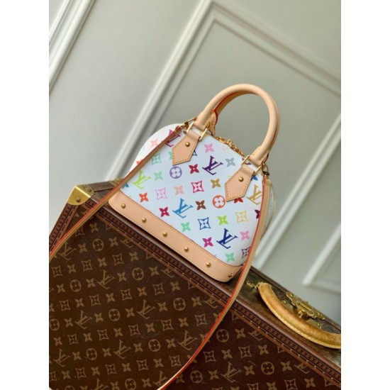 Replica Borsa Louis Vuitton LV x TM Alma BB in tela Monogram Multicolore M13078