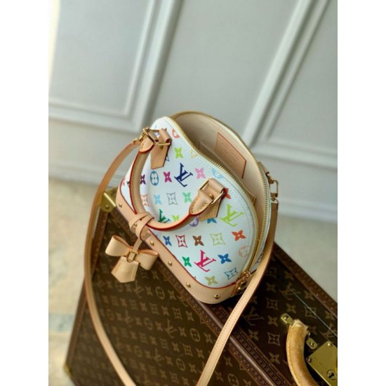 Replica Borsa Louis Vuitton LV x TM Alma BB in tela Monogram Multicolore M13078