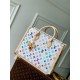 Replica Borsa Louis Vuitton LV x TM OnTheGo MM in tela Monogram Multicolore M13079