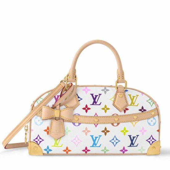 Replica Borsa a mano Louis Vuitton LV x TM in tela Monogram Multicolore M13084