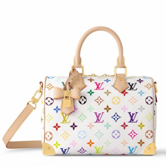 Replica Borsa Louis Vuitton LV x TM Speedy Bandouliere 25 in tela Monogram Multicolore M13085