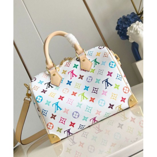 Replica Borsa Louis Vuitton LV x TM Speedy Bandouliere 25 in tela Monogram Multicolore M13085