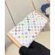 Replica Portafoglio Louis Vuitton LV x TM Sarah in tela Monogram Multicolore M13397
