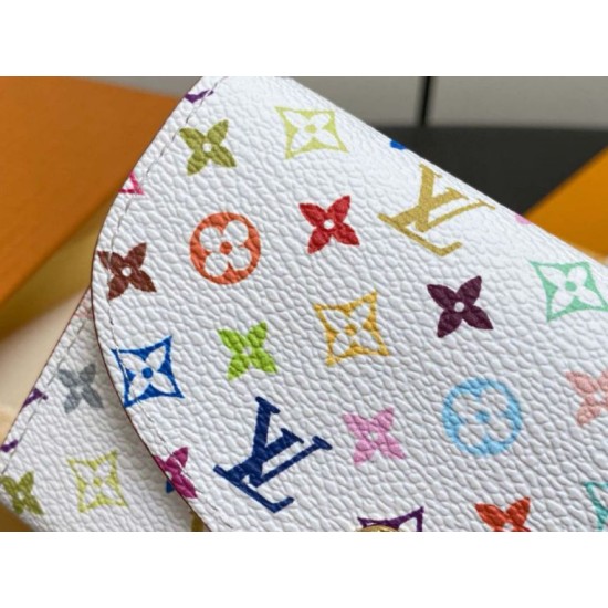 Replica Portamonete Louis Vuitton LV x TM Rosalie in tela Monogram Multicolore M13399