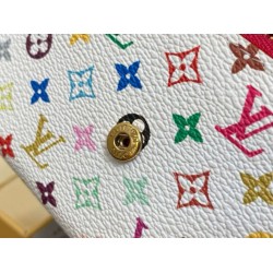 Replica Portamonete Louis Vuitton LV x TM Rosalie in tela Monogram Multicolore M13399